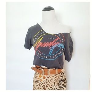 Vintage Rock On Gray Top